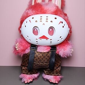 Brown Overalls with Halloween Mask